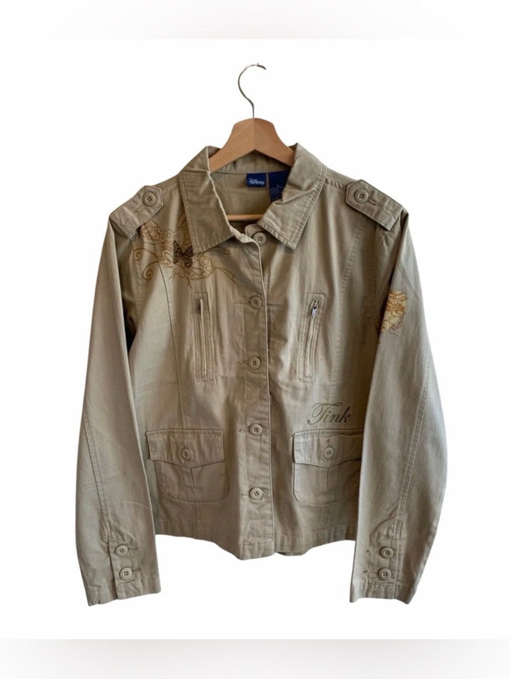 Vintage Disney Tinkerbell Trucker Jacket